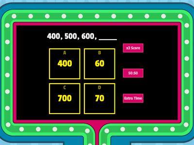 Skip Counting by hundreds and tens