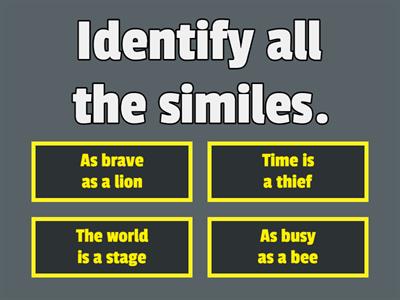 Simile and Metaphor Identification