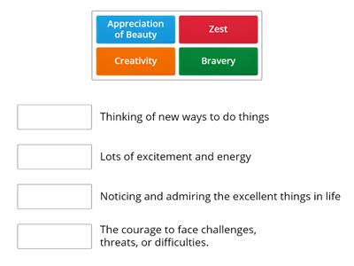 Character Strengths Sort