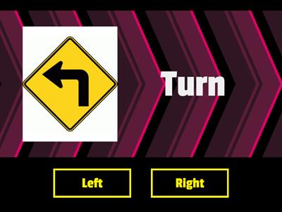 Giving directions / Turn right or left 