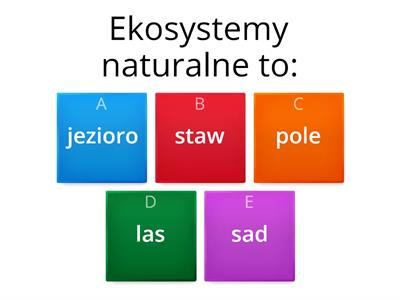 Ekologia- powtórzenie widomości