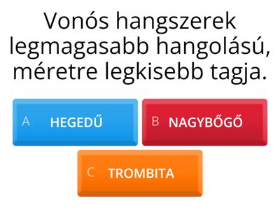 Hangszerek