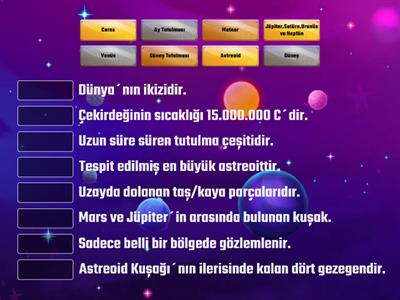 6. Sınıf Fen Bilimleri Güneş Sistemi Ve Tutulmalar