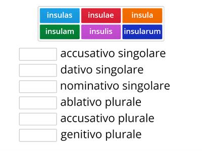 La prima declinazione