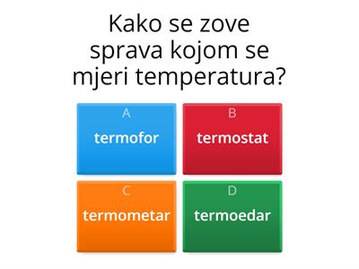 Mjerenje temperature 3.razred
