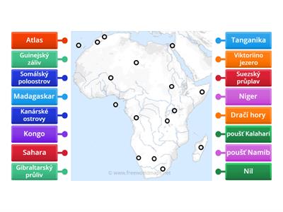 Afrika - slepá mapa_LK