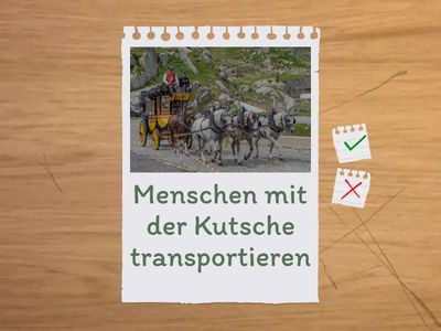 So wurde das früher gemacht - Formuliere die Sätze im Passiv Präteritum und Perfekt