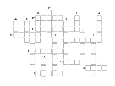 farm and wild animals crossword