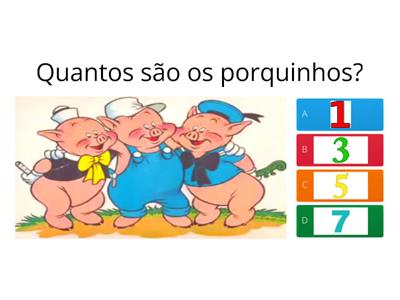 OS TRÊS PORQUINHOS (Compreensão)