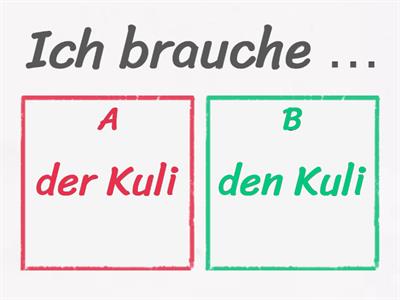 Brauchen + Akkusativ