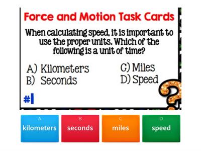 Speed calculations