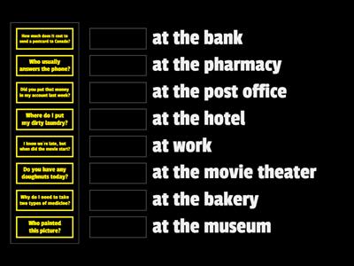 QUESTIONS, QUESTIONS - WARM UP