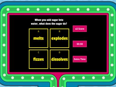 Science Quiz - Lessons 1,2 Recap