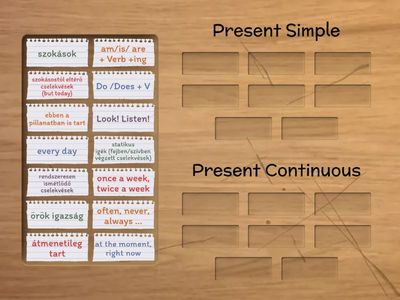 Rules:  Present Simple vs. Present Continuous