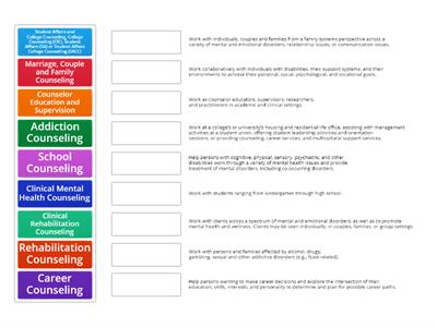 Careers in Counseling 