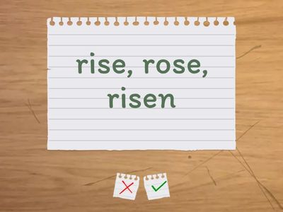 Verbs - Present/Past/Past Participle