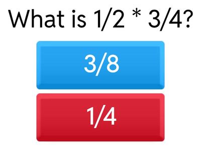 P5 Multiplication of Fractions Quiz