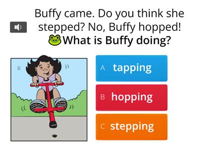 Hopping Buffy (Comprehension)