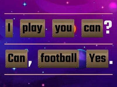 Can... ? Yes, I can./No, I can't