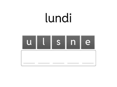 Los dias de la semana