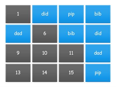 Lesson 8 - b, d, and p words 