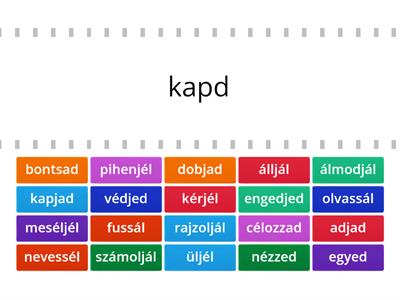 Felszólító módú igék rövid és hosszú alakja