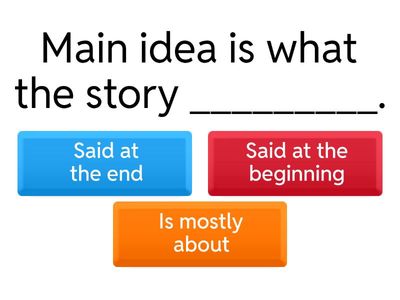  Main Idea and Details