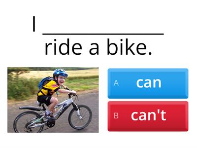 Kids Can! 3 Unit 3 Can/can't