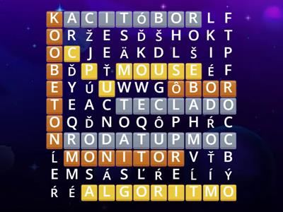 As Partes do Computador 01 (Caça Palavras)