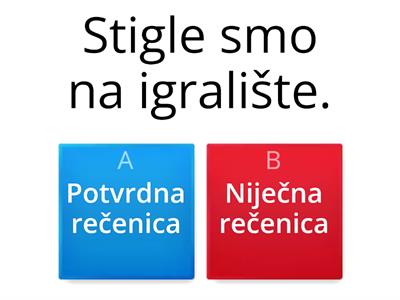 Potvrdne i niječne rečenice