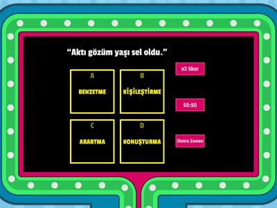 SÖZ SANATLARI EĞLENCELİ TEST