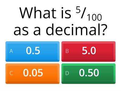 Decimals revision