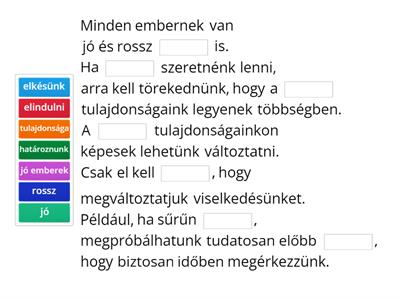 Mindenkinek vannak jó és rossz tulajdonságai is -Szociális történet történetek