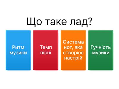 Лади. Мажор і мінор