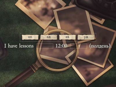 Prepositions: At|On + Grammar Ex.1.0