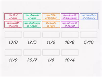 Ready 3A Unit 3 Dates