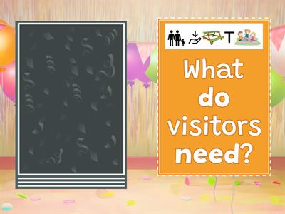 What do visitors need?