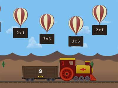 el tren de las tablas de multiplicar