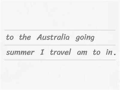 Future Unjumble going to/will 