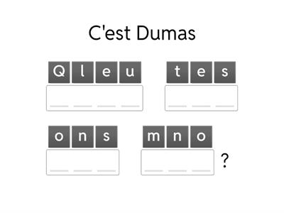 Coordonnées - Anagramme