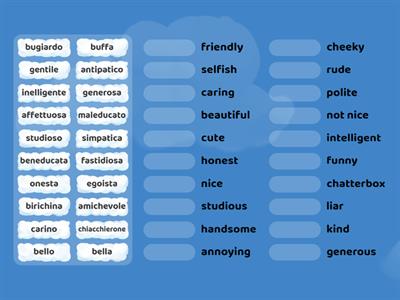 Adjectives to describe a person