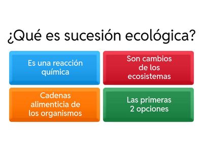 sucesión ecológica 