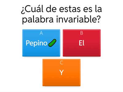 Palabras variables e invariables 
