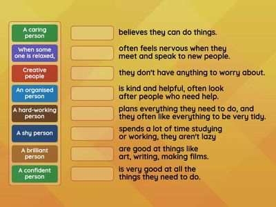 Unit 3.5 Type of personality Life Vision A1/A2