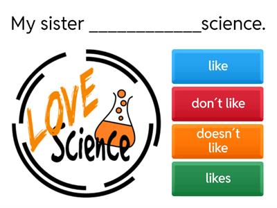 School subjects and "LIKE"