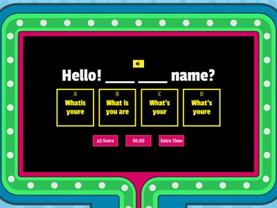 A1-A2 English level test