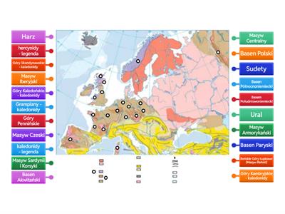 Krainy tektoniczne Europy - Paleozoik