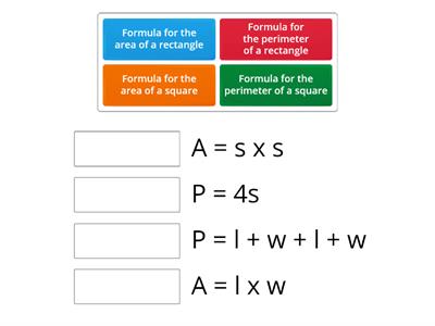 Area and Perimeter Formulas