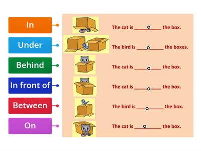 preposition of place