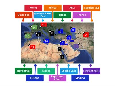 Map of Middle East 2